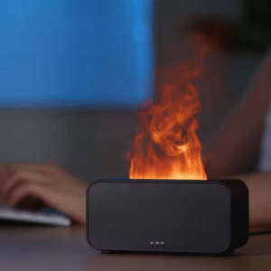 Flame Humidifier with Aromatherapy: Perfect for Relaxation & Home Decor.