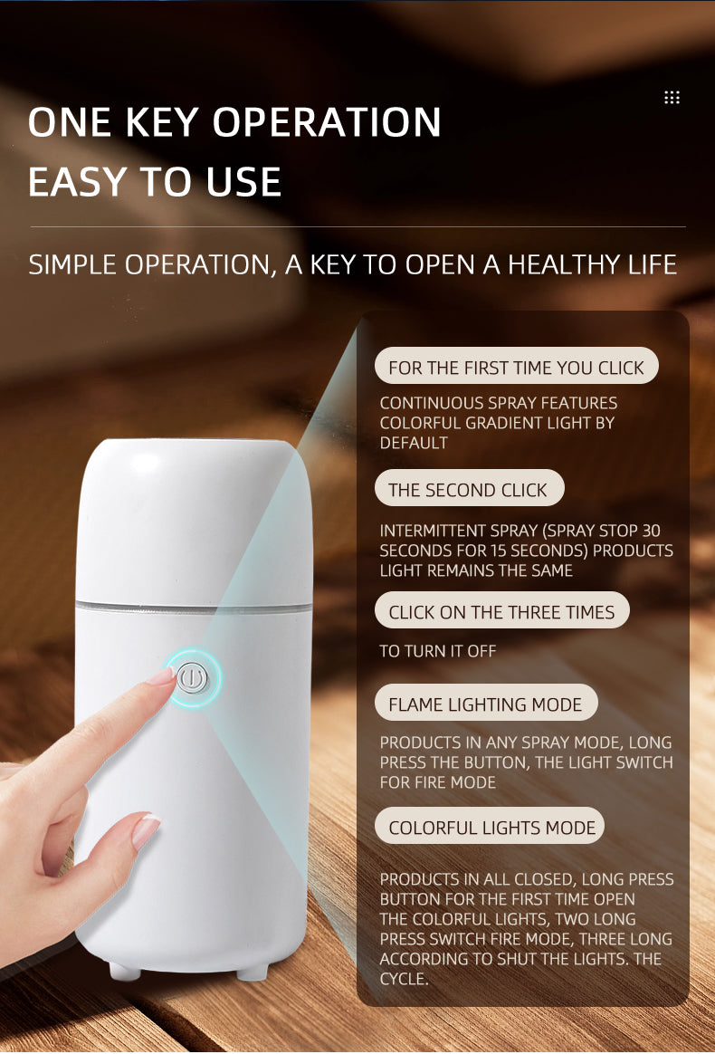 3D Flame Humidifier Ultrasonic Nebulizer - Aroma Diffuser with Color Changing LED Lights - Ideal for Home, Gym, Yoga. - Image 6