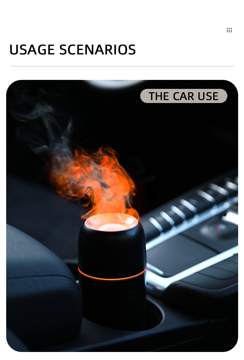 3D Flame Humidifier Ultrasonic Nebulizer - Aroma Diffuser with Color Changing LED Lights - Ideal for Home, Gym, Yoga. - Image 10